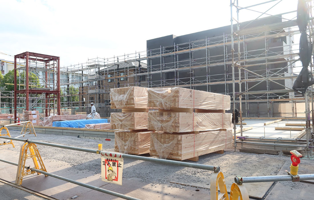 ナーシング和楽縁東春田の工事現場