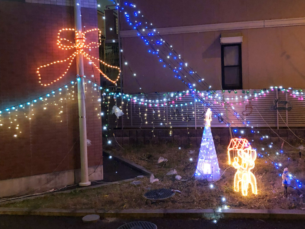 ナーシング和楽縁本店のクリスマスイルミネーション