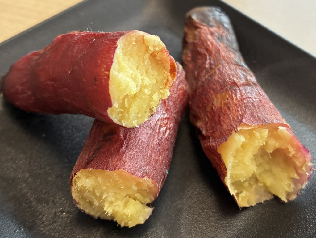 完成した焼き芋