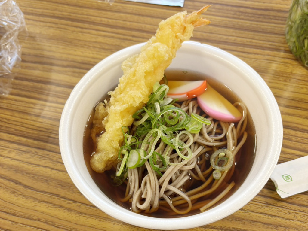 出来上がったそば