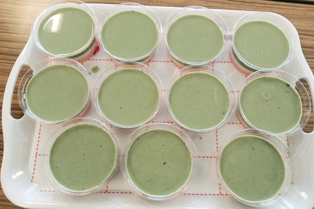 上から見た3色ゼリー